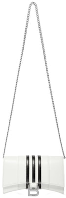 Balenciaga x adidas Hourglass Wallet With Chain White Lookbook Balenciaga x adidas Hourglass Wallet With Chain White