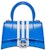Balenciaga x adidas Hourglass XS Box Handbag Blue