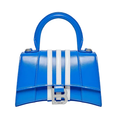 Balenciaga x adidas Hourglass XS Box Handbag Blue