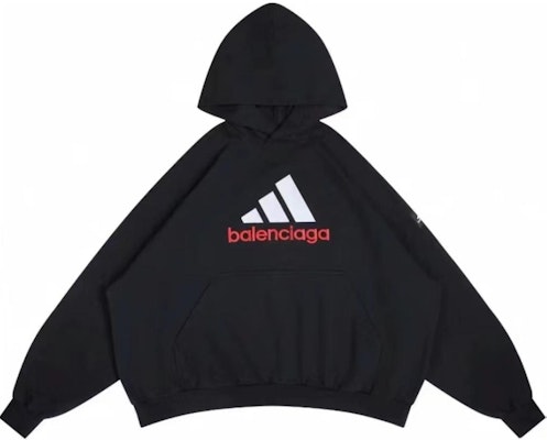 Balenciaga x adidas Hoodie Hitam Logo Print Fit Oversize. 724568TNVP91089 Buy Balenciaga x adidas Hoodie Hitam Logo Print Fit Oversize. 724568TNVP91089
