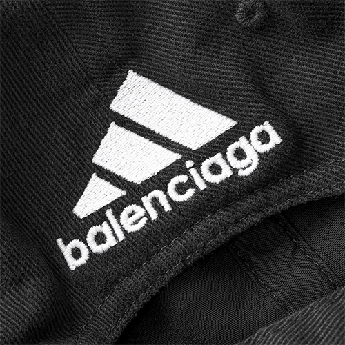 Sizing Gorra de Béisbol Unisex Negra Balenciaga x adidas con Logo de Algodón. 712160410B21077
