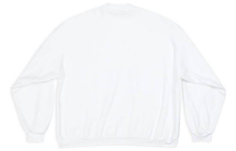 Balenciaga adidas Logo Print Crewneck Oversized White Sweatshirt for Men 731777TNVP69065 圖 3