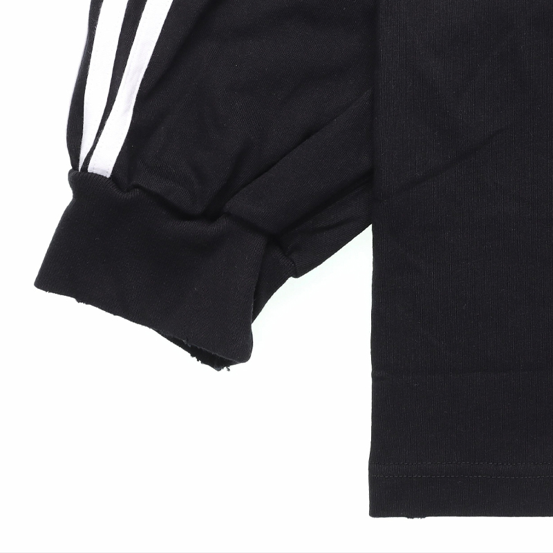 Cheap Balenciaga x Adidas Originals Black Logo Print Oversized Crewneck Long Sleeve Tee. 728789TNVA68482