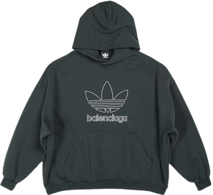 Balenciaga x Adidas Originals 聯名款深綠色男女Logo連帽衫 712396TNVA93775 Order Balenciaga x Adidas Originals 聯名款深綠色男女Logo連帽衫 712396TNVA93775