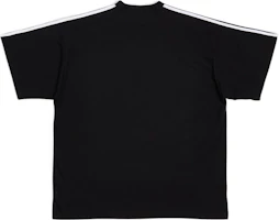 Lookbook Balenciaga x Adidas Originals 印刷條紋寬鬆版T恤 黑色 男款 723122TNVA68482