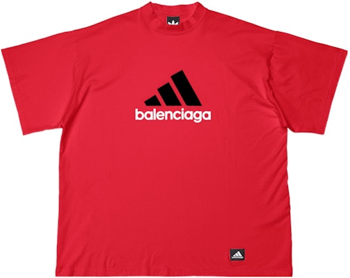 Camiseta Roja Balenciaga x Adidas Originals Logo Retro para Hombre Ajuste Holgado. 712398TNVA66278 Order Camiseta Roja Balenciaga x Adidas Originals Logo Retro para Hombre Ajuste Holgado. 712398TNVA66278