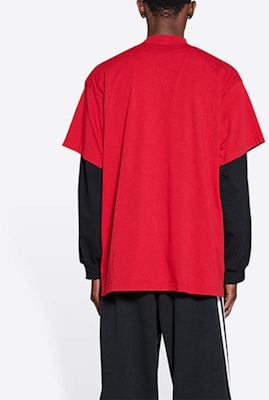 Camiseta Roja Balenciaga x Adidas Originals Logo Retro para Hombre Ajuste Holgado. 712398TNVA66278 Purchase Camiseta Roja Balenciaga x Adidas Originals Logo Retro para Hombre Ajuste Holgado. 712398TNVA66278