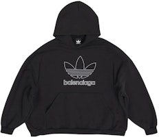 Balenciaga x Adidas Originals SS23 Logo Print Hoodie Unisex Oversized Black. 712396TNVA91070 Balenciaga x Adidas Originals SS23 Logo Print Hoodie Unisex Oversized Black. 712396TNVA91070