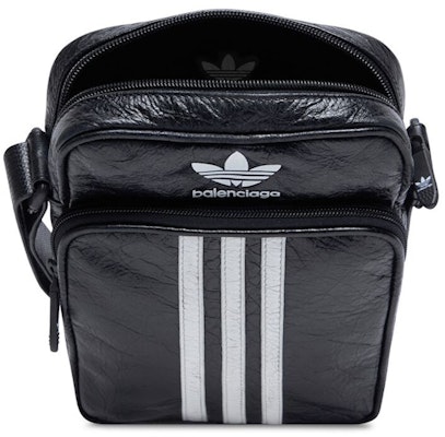 Balenciaga x adidas Small Crossbody Messenger Bag Black/White Lookbook Balenciaga x adidas Small Crossbody Messenger Bag Black/White