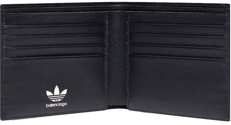 Balenciaga x adidas Square Folded Wallet Black Lookbook Balenciaga x adidas Square Folded Wallet Black