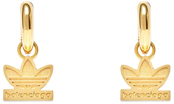 Balenciaga x adidas Trefoil Earrings Gold Buy Balenciaga x adidas Trefoil Earrings Gold