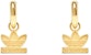 Balenciaga x adidas Trefoil Earrings Gold