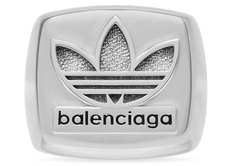Order Cincin Tanda Balenciaga x adidas Trefoil Perak