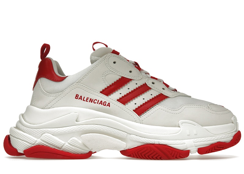 Balenciaga x adidas Triple S Sneaker 'White Red' IF0166