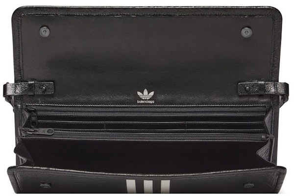 Balenciaga x adidas Wallet On Strap Black Lookbook Balenciaga x adidas Wallet On Strap Black