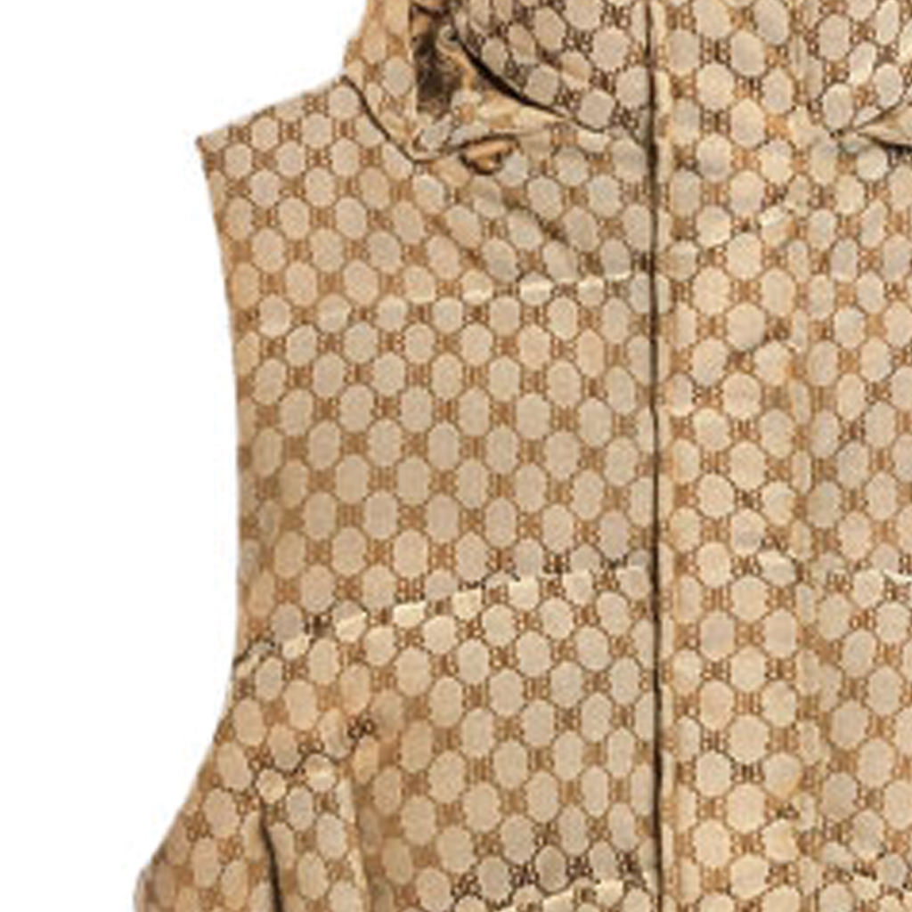 Balenciaga Gucci Hacker Series BB Monogram Hooded Vest Beige Unisex. 681884TLO539585 圖 8