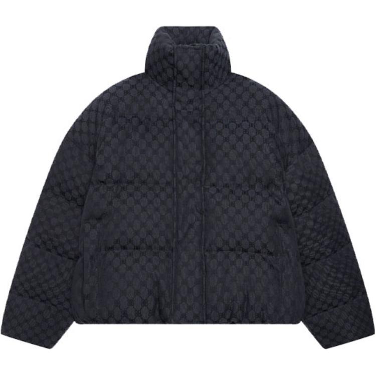 Balenciaga x Gucci Hacker Series BB Monogram Jacket Winter Unisex Black 681883TLO531269