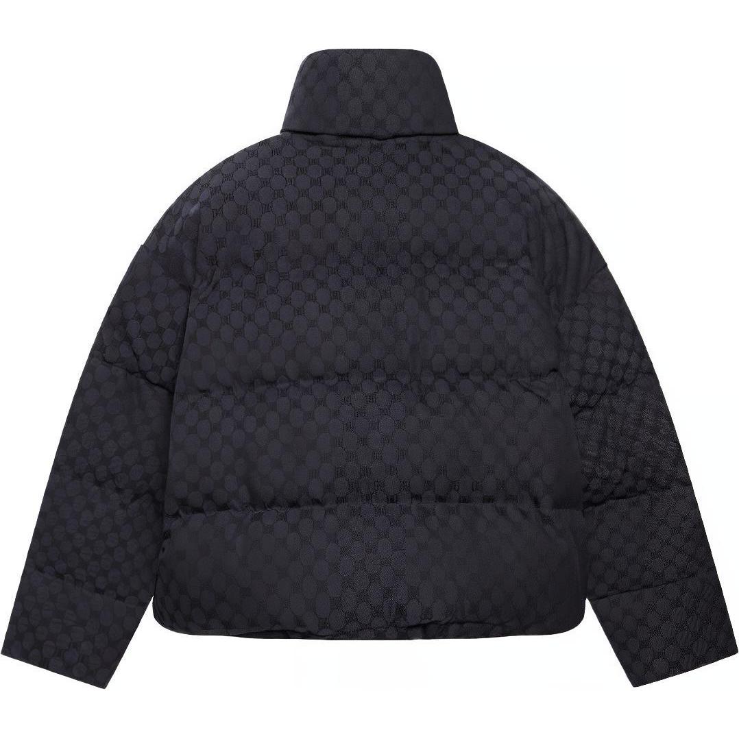 Lookbook 巴黎世家 x Gucci Hacker 系列 BB 提花冬季男女通用外套 黑色 681883TLO531269