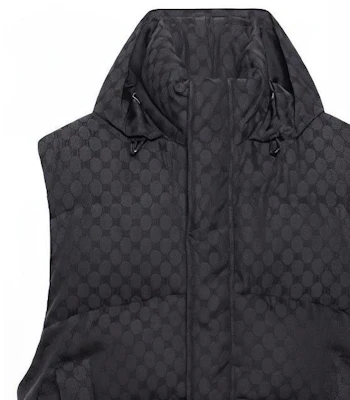 Balenciaga x Gucci Monogram Jaket Rompi Tebal Hoodie Unisex Hitam. 681884TLO531269 Sizing Balenciaga x Gucci Monogram Jaket Rompi Tebal Hoodie Unisex Hitam. 681884TLO531269