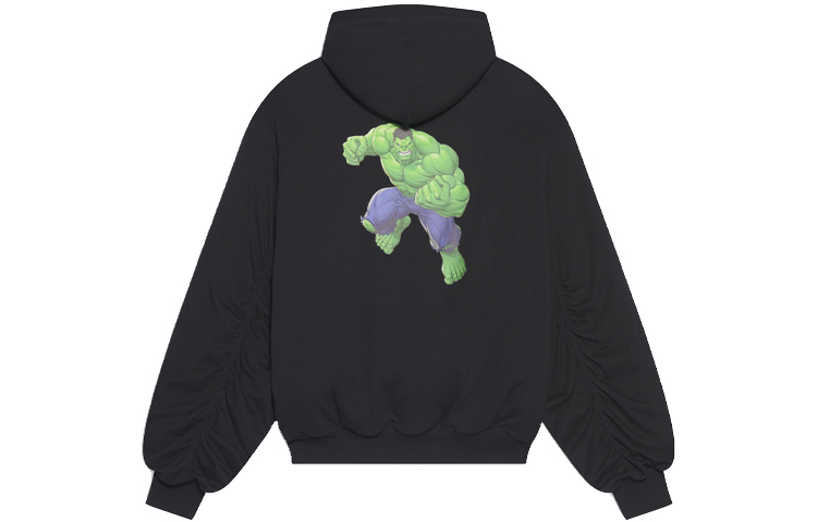 Balenciaga Hulk FW21 Black Graphic Print Oversized Hoodie Unisex. 657115TLV621000 圖 2