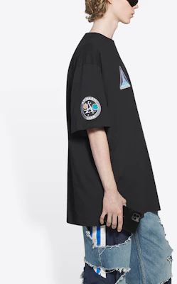 Balenciaga x NASA 太空復古黑色T恤 651795TKVD71070 Cheap Balenciaga x NASA 太空復古黑色T恤 651795TKVD71070