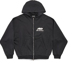 Balenciaga x Need for Speed FW24 Logo Zip Hoodie Unisex Black 770939TQV721083 Balenciaga x Need for Speed FW24 Logo Zip Hoodie Unisex Black 770939TQV721083