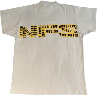 Balenciaga x Need for Speed SS24 Logo Print Crewneck T-Shirt White Regular Fit 787349TQV739016 Lookbook Balenciaga x Need for Speed SS24 Logo Print Crewneck T-Shirt White Regular Fit 787349TQV739016