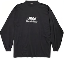 Balenciaga x Need for Speed SS24 Logo Print Long Sleeve T-Shirt Black Unisex. 796917TQV731083 Balenciaga x Need for Speed SS24 Logo Print Long Sleeve T-Shirt Black Unisex. 796917TQV731083