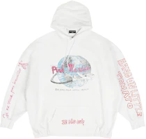 Balenciaga x Pink Martini FW22 Graffiti Print White Hoodie Unisex. 697971TMVO19800 Balenciaga x Pink Martini FW22 Graffiti Print White Hoodie Unisex. 697971TMVO19800