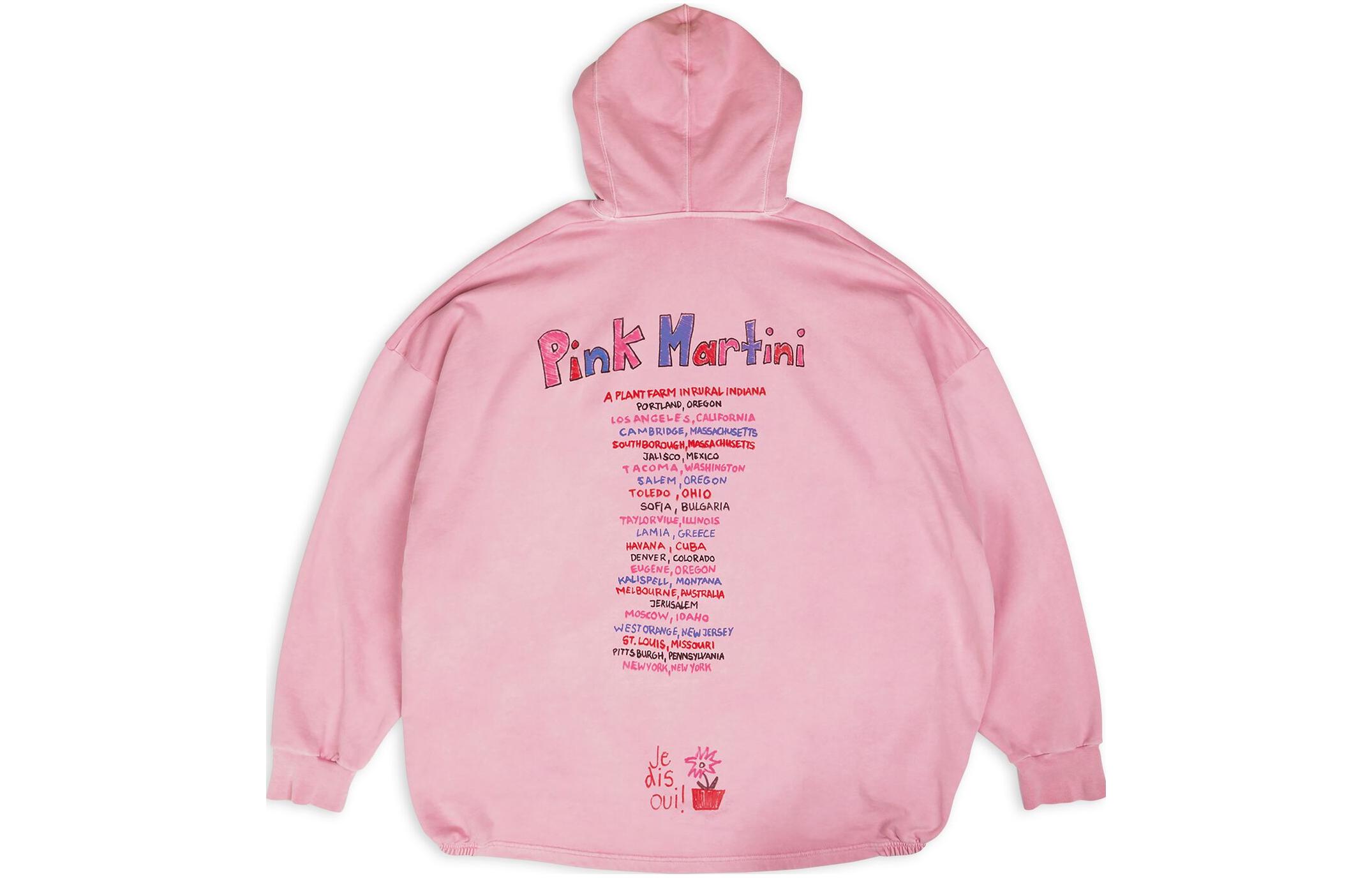 Balenciaga Pink Martini FW22 Logo Graffiti Pink Hoodie Unisex 697971TMVO10563 圖 3