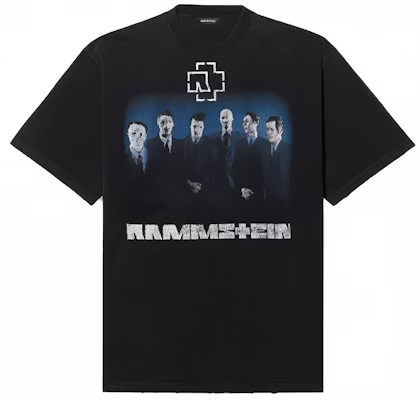 Balenciaga x Rammstein Kolaborasi T-Shirt Longgar Hitam. 651795TLV511000 Buy Balenciaga x Rammstein Kolaborasi T-Shirt Longgar Hitam. 651795TLV511000