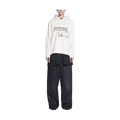 Balenciaga RuPaul Letter Print Hoodie Men’s Off-White 670946tlv569057