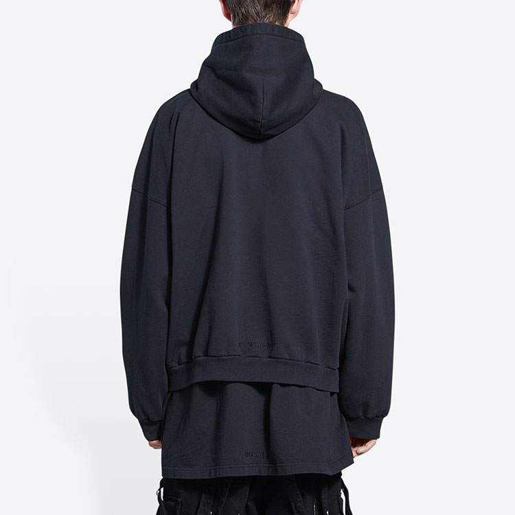 Details for 발렌시아가 x 심슨 가족 블랙 그래픽 프린트 후디 남성 캐주얼웨어. 674986TLVG81000