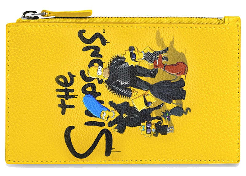 Balenciaga x The Simpsons Long Coin and Card Holder Yellow