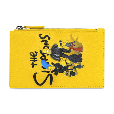 Balenciaga x The Simpsons Long Coin and Card Holder Yellow