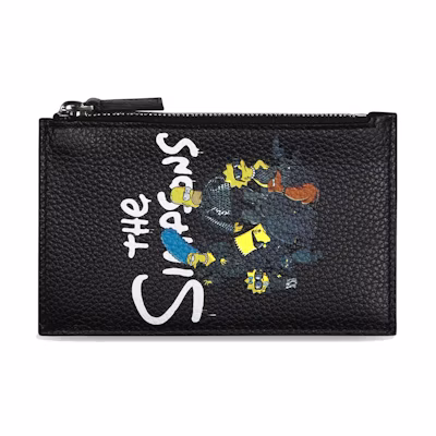Balenciaga x The Simpsons Long Coin and Card Holder Black