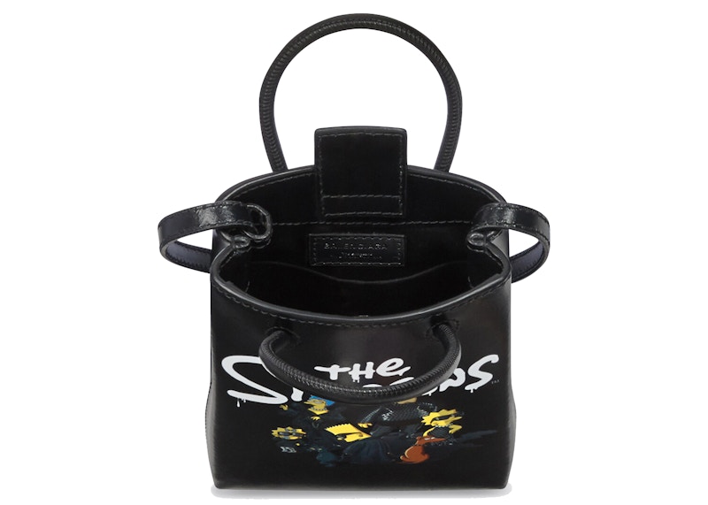 Lookbook 巴黎世家 x 辛普森家庭 迷你购物袋 黑色