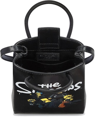 Balenciaga x The Simpsons Mini Shopping Bag Black Lookbook Balenciaga x The Simpsons Mini Shopping Bag Black