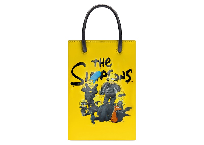 Balenciaga x The Simpsons Mini Shopping Bag Yellow