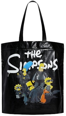 Balenciaga x The Simpsons Shopper Shoulder Tote Bag Medium Black Buy Balenciaga x The Simpsons Shopper Shoulder Tote Bag Medium Black