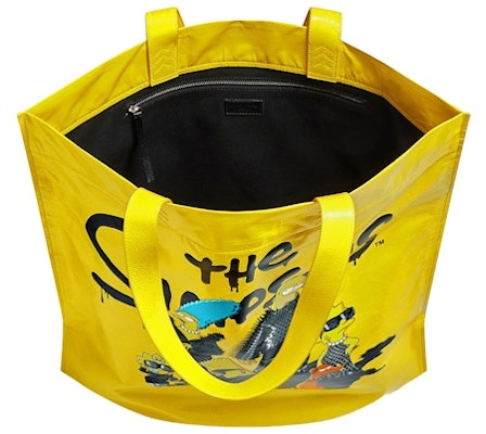 Balenciaga x The Simpsons Shopper Shoulder Tote Bag Medium Yellow Lookbook Balenciaga x The Simpsons Shopper Shoulder Tote Bag Medium Yellow