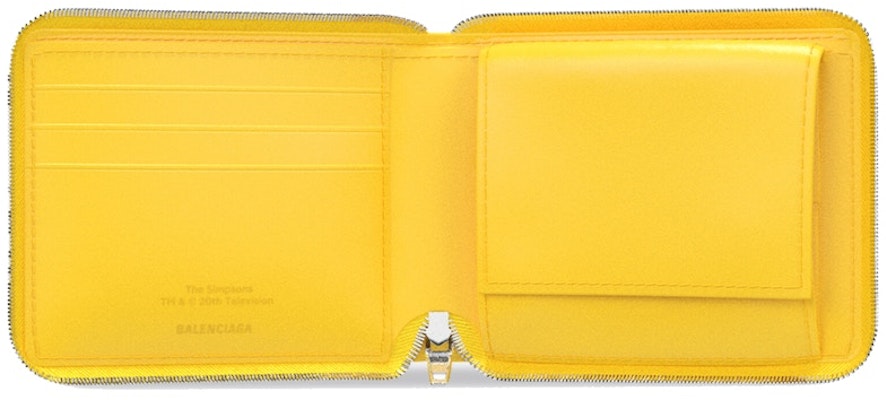 Balenciaga x The Simpsons Small Wallet With Strap Yellow Lookbook Balenciaga x The Simpsons Small Wallet With Strap Yellow