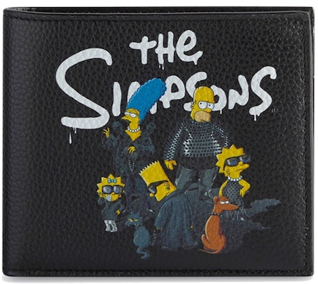 Balenciaga x The Simpsons Square Folded Coin Wallet Black Buy Balenciaga x The Simpsons Square Folded Coin Wallet Black
