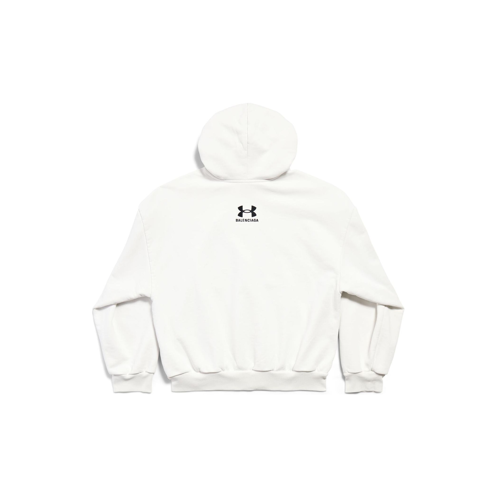 Balenciaga Under Armour FW24 Logo Print Zip Hoodie White Unisex Regular Fit. 803264TRVB89081 圖 2