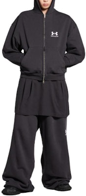 Balenciaga x Under Armour FW24 Sudadera con Capucha Negra Unisex Logo Regular. 803264TRVB89034 Shop Balenciaga x Under Armour FW24 Sudadera con Capucha Negra Unisex Logo Regular. 803264TRVB89034