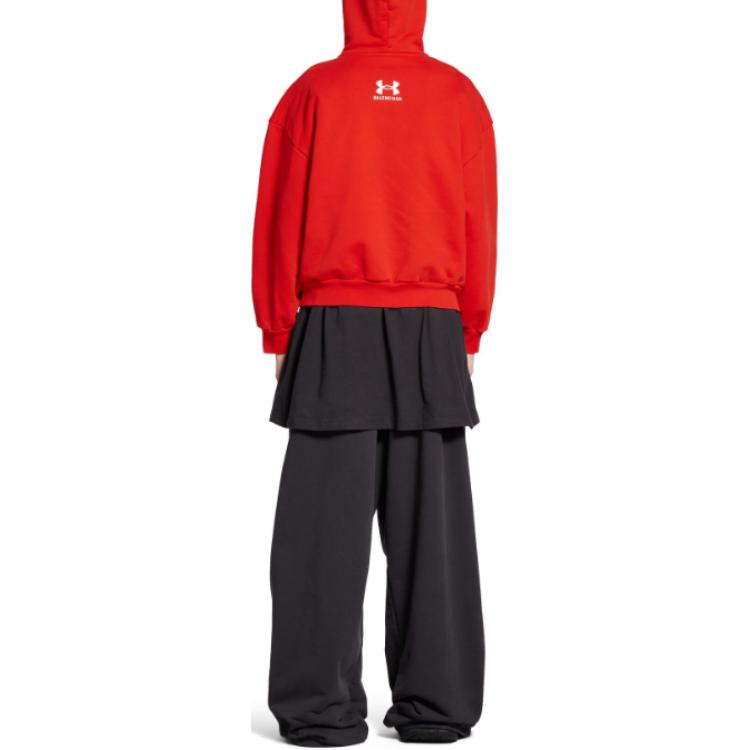 Purchase 巴黎世家 x 安德玛 FW24 红色标志印花拉链连帽衫 男女同款标准版型 803264TRVB86540