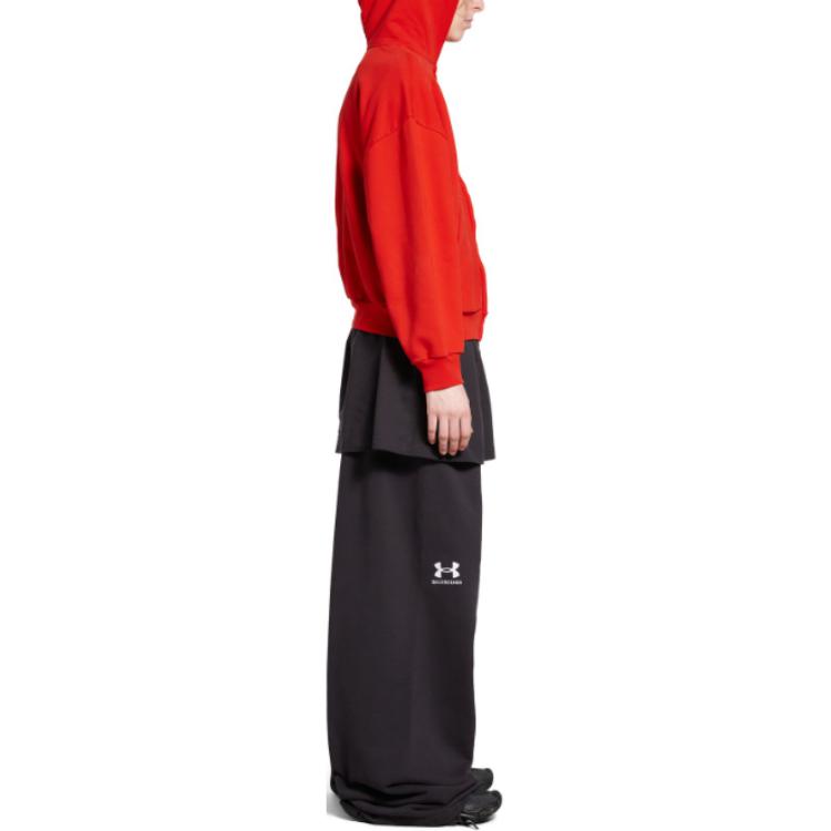 Details for 巴黎世家 x 安德玛 FW24 红色标志印花拉链连帽衫 男女同款标准版型 803264TRVB86540