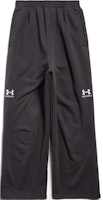 Balenciaga x Under Armour SS25 Logo Print Knit Track Pants Unisex Black Loose Fit 809709TRVB89034 Balenciaga x Under Armour SS25 Logo Print Knit Track Pants Unisex Black Loose Fit 809709TRVB89034