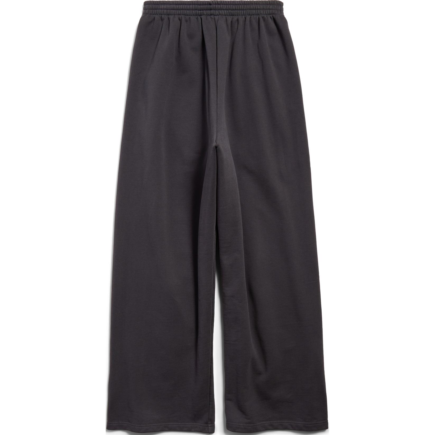 Lookbook Balenciaga x Under Armour SS25 logo印花針織運動長褲 男女 黑色寬鬆版型 809709TRVB89034