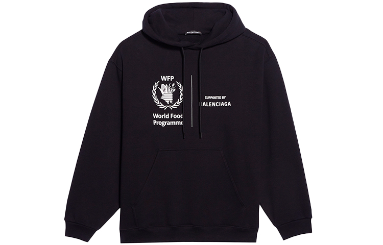 Balenciaga x WFP Black Logo Print Sweatshirt 600583THV831000